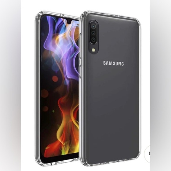 NEW - AIR CUSHION TRANSPARENT GALAXY A50 (2019) CASE - CLEAR - Picture 1 of 5